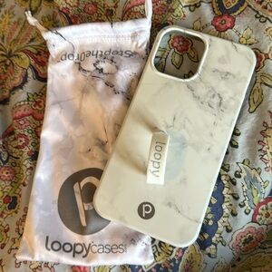 Loopy iPhone 12 Pro Max white marble granite